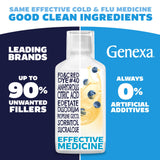 Genexa resfriado nocturno, botella de 355 ml para dormir mejor.