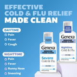 Genexa sin colorantes, etiqueta limpia para tranquilidad.