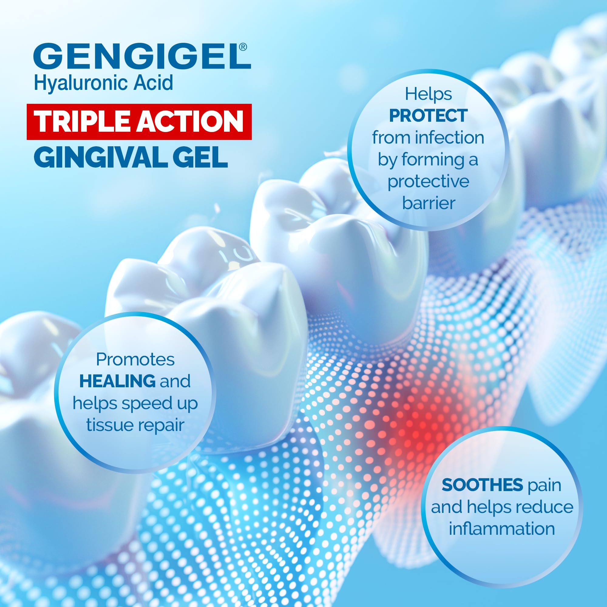 Gengigel acido hialuronico gel oral 20ml aplicacion facil para zonas afectadas