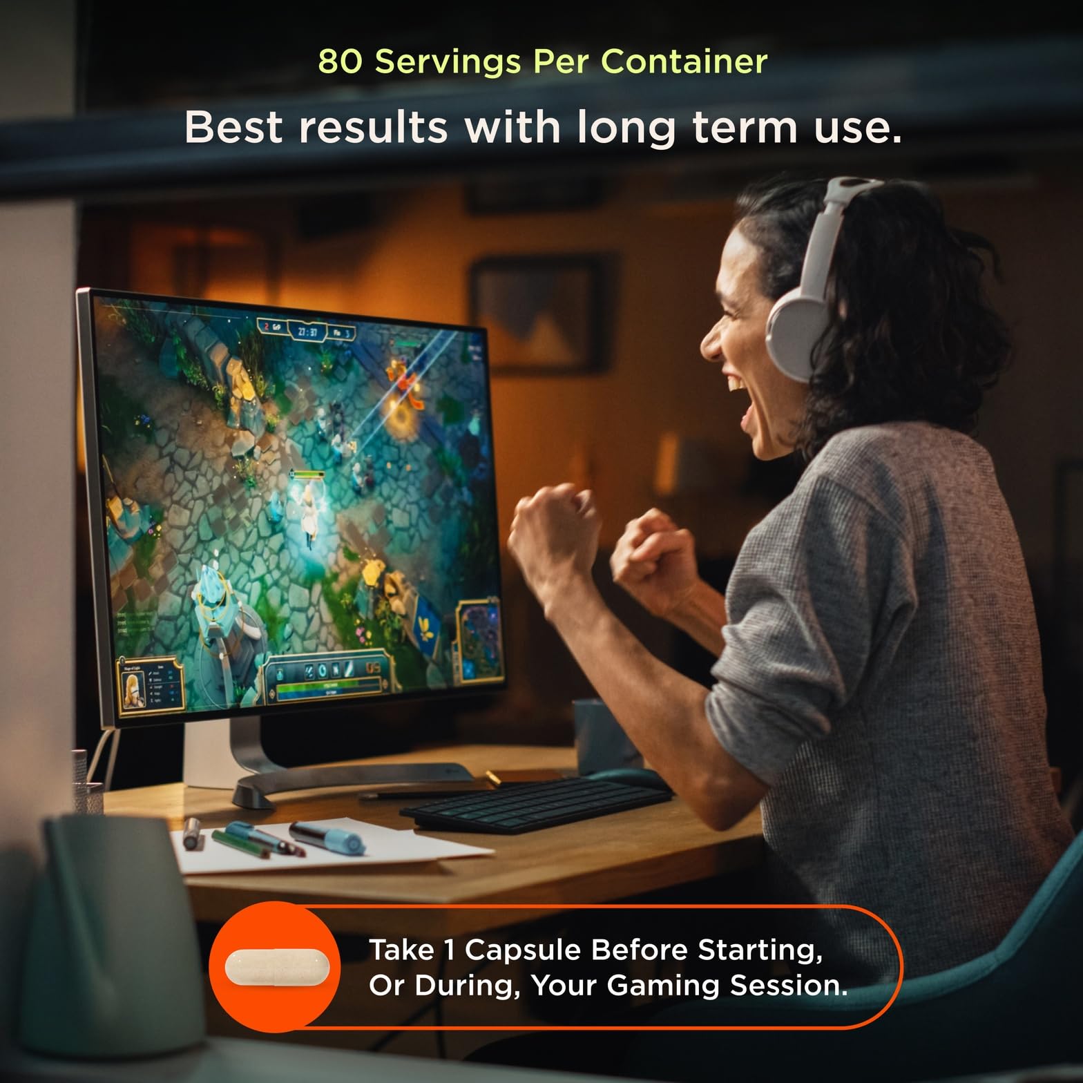Genius Gamer: uso diario con agua para claridad mental