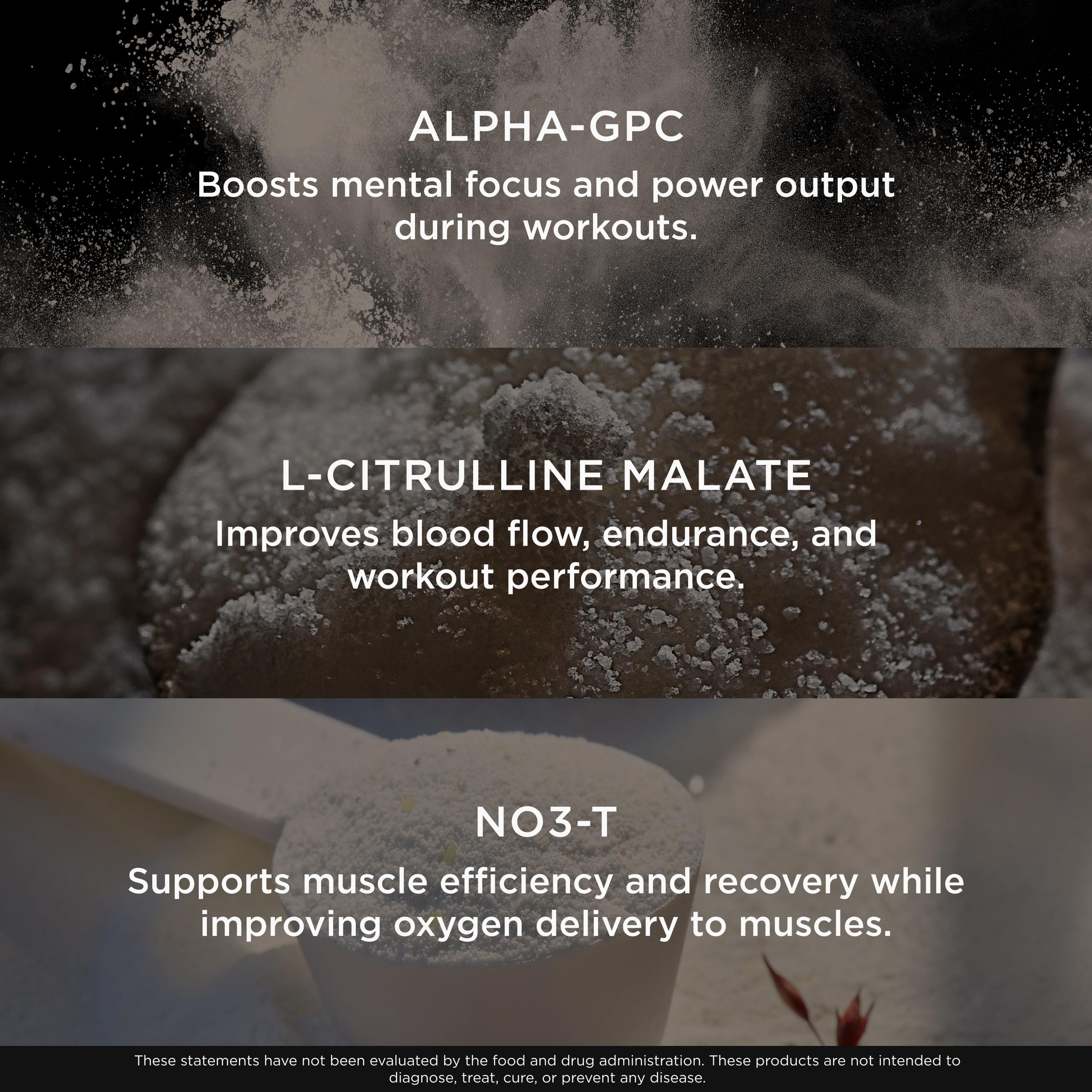 Lista de ingredientes naturales de Genius Pre para una experiencia suave
