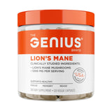 The Genius Brand Genius Lion's Mane: bote de cápsulas para memoria y enfoque.