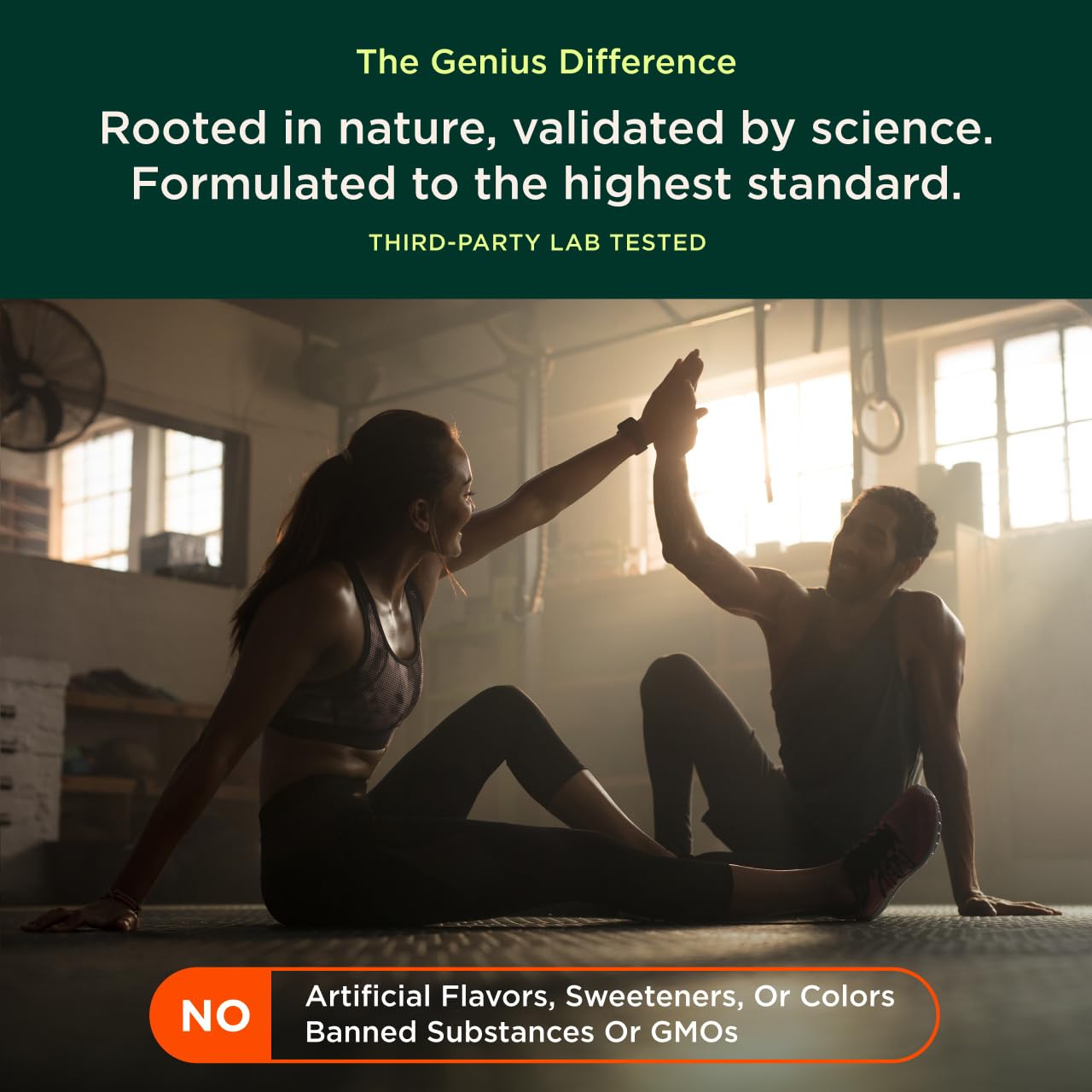 The Genius Brand mezcla de hongos, frasco para función cerebral y equilibrio