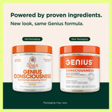 Genius Consciousness con cuchara medidora para porciones precisas de mango.
