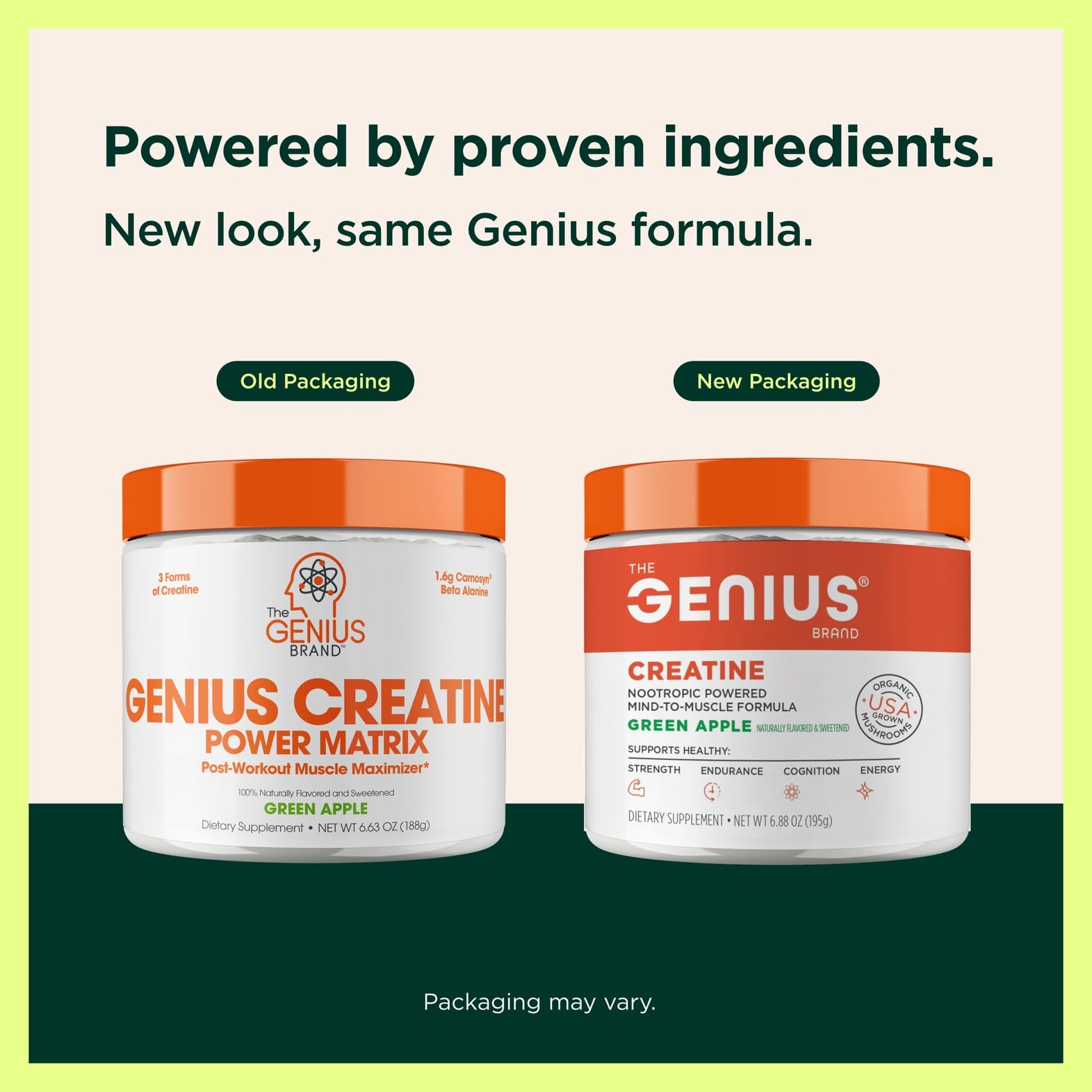 Muestra de polvo Genius Creatine, textura fina para mezclar