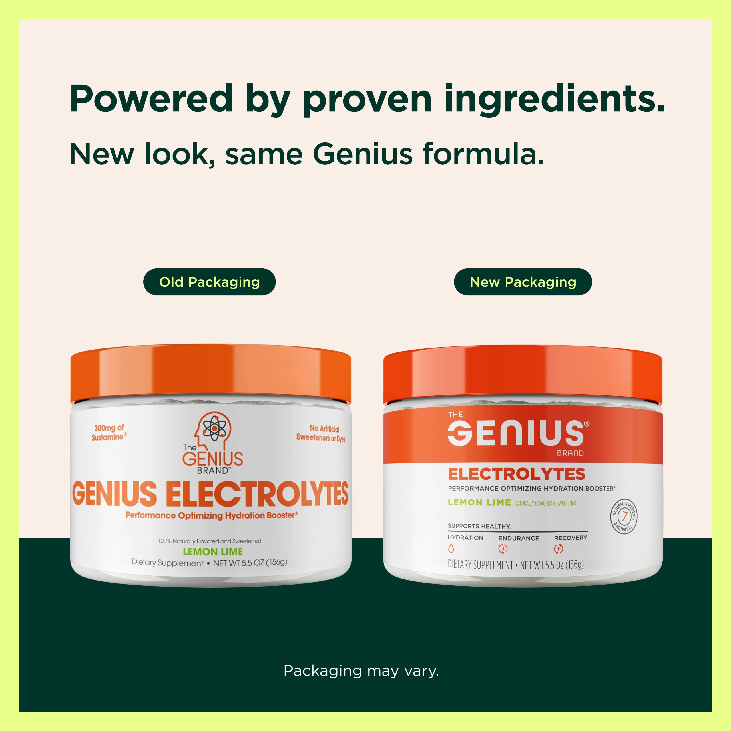 Polvo limón limón-lima de Genius Electrolytes, disolución rápida para beber tras entrenar.