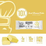 barra Genius Gourmet con 10 g de proteína de suero, ingredientes de calidad