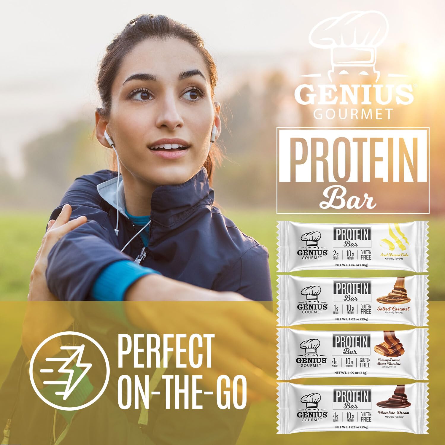 desayuno rapido con la barra Genius Gourmet para empezar el dia