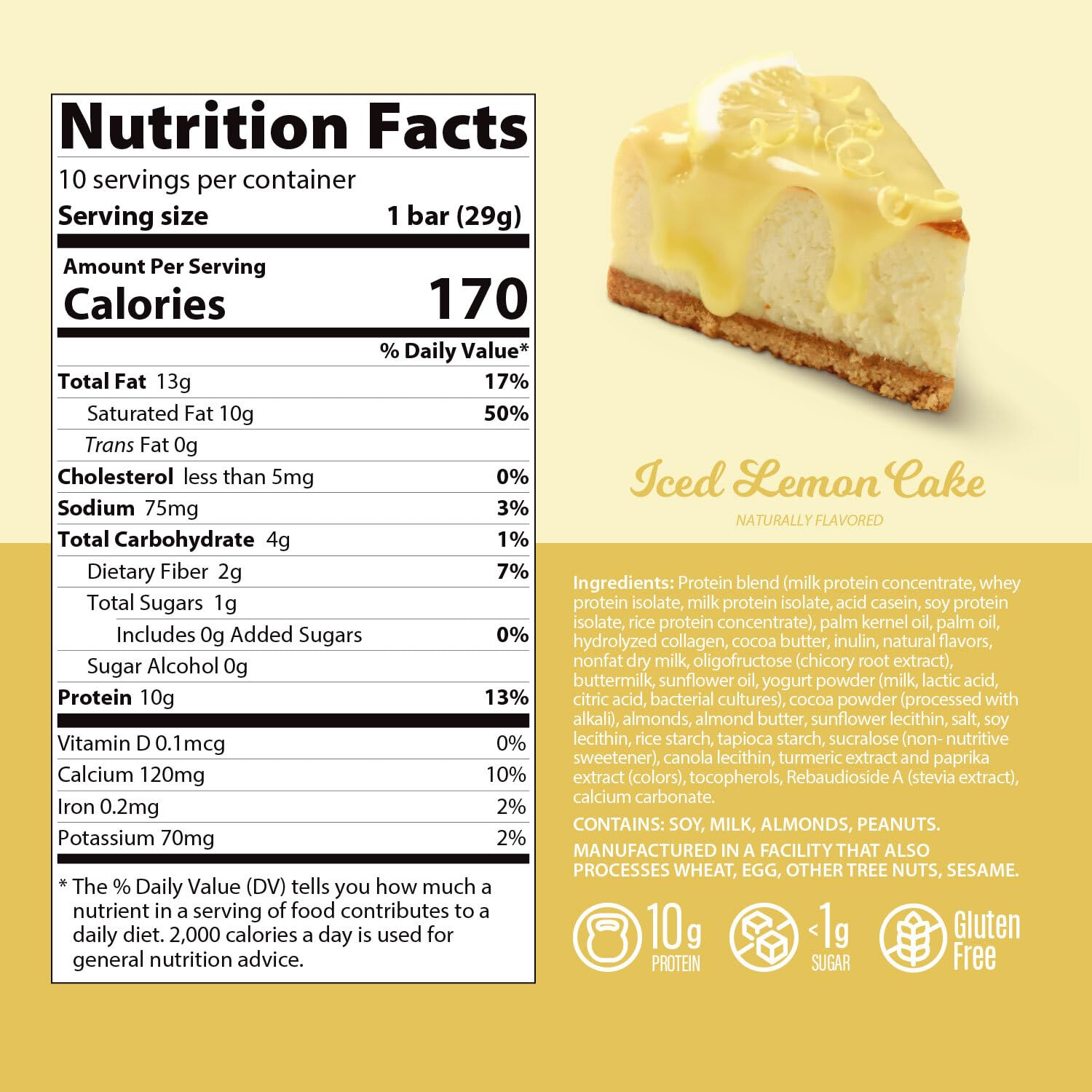 Genius Gourmet barra proteina keto, ideal para estilo de vida bajo carbohidratos