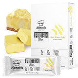 barra Genius Gourmet sabor pastel de limón helado, empaque portátil para meriendas