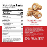 Genius Gourmet Nut Roll Bar crujiente maní, merienda sabrosa para cualquier momento