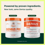 Genius Pre: cucharilla medidora mostrando porciones para entrenamiento