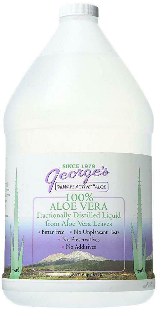 George's Always Active Aloe Vera: botella clara para hidratación suave sin amargor.
