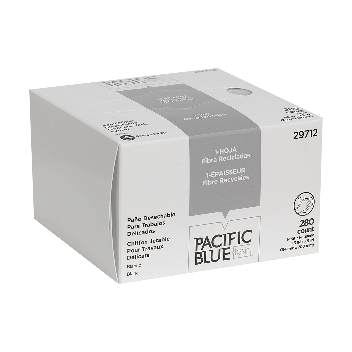 Georgia-Pacific AccuWipe: toallita delicada para superficies sensibles, sin pelusa