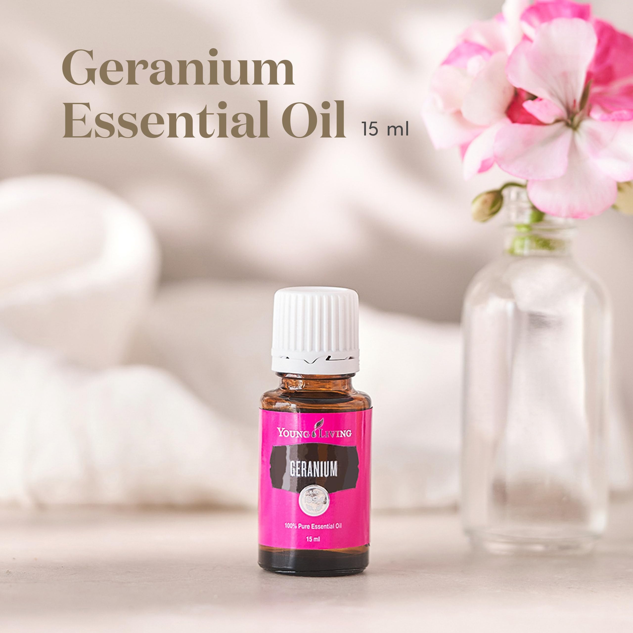 Young Living Geranio Aceite Esencial, aroma fresco para ambientes calmados
