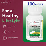 GeriCare acetaminofeno 250 mg caplets para fiebre y molestias.