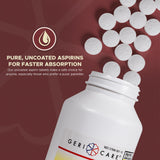 GeriCare Aspirina 325 mg: dosis regular para fiebre y malestar