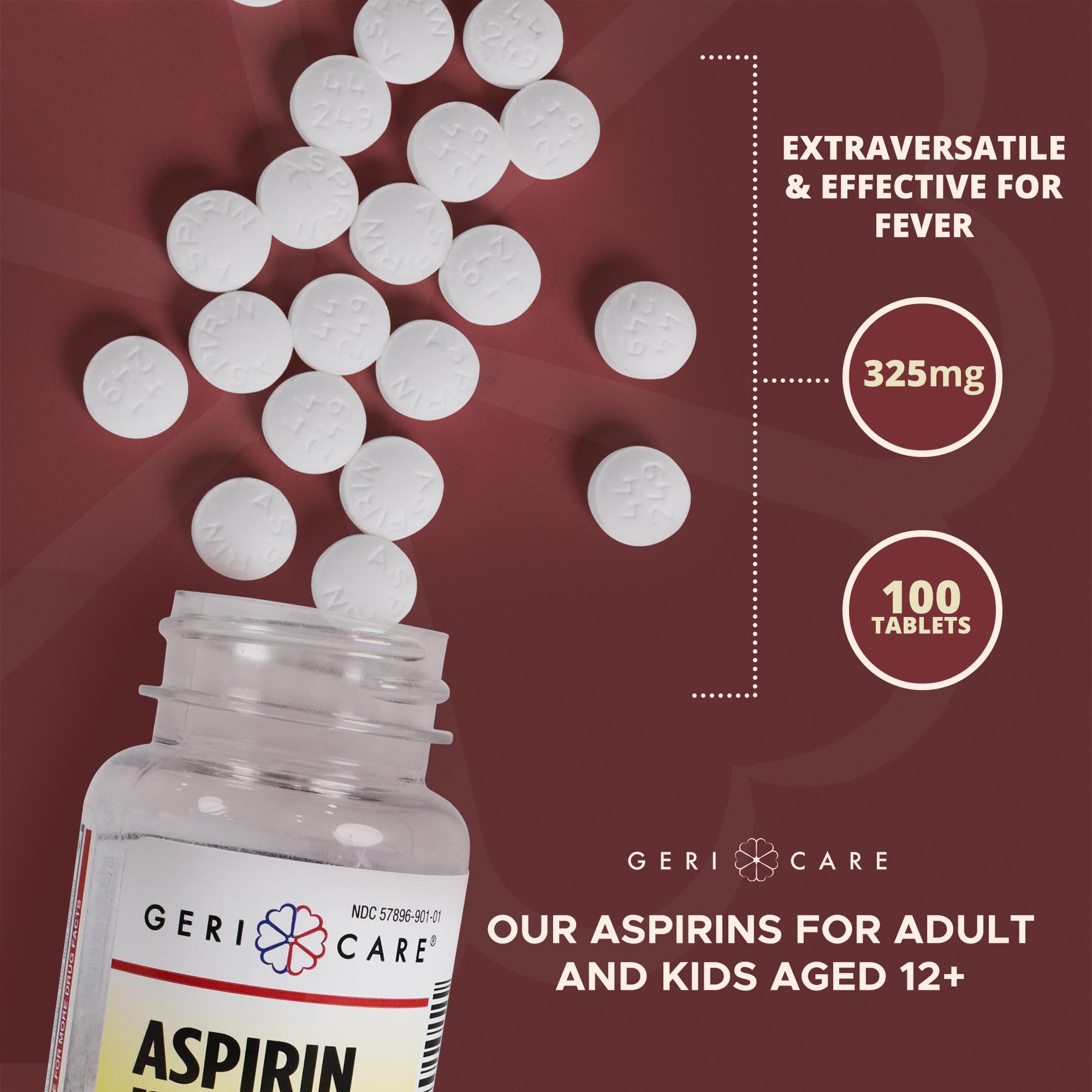 Uso diario doméstico con GeriCare Aspirina 325 mg