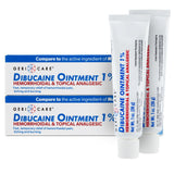 GeriCare Dibucaina hemorroides crema en tubo de 1oz para alivio rápido del dolor