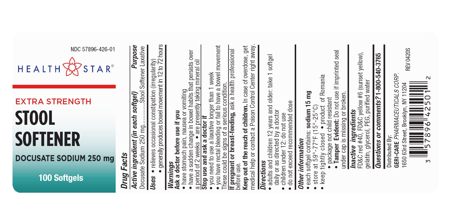 Geri Care Docusate en caja 4x100: opción rentable para uso prolongado
