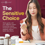 Caplets para consumo diario, laxante suave para el sistema digestivo