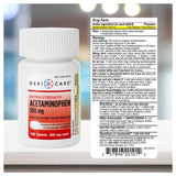 GeriCare paracetamol 500 mg: alivio rápido del dolor de cabeza.