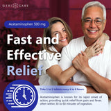 GeriCare paracetamol 500 mg: ayuda a reducir la fiebre durante resfriados.