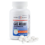 GeriCare Simethicone tabletas masticables de menta para alivio rápido del gas