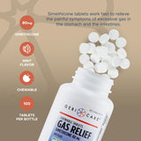 GeriCare 80 mg tableta masticable tras las comidas para mayor comodidad