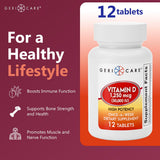 GeriCare Vitamina D 1250mcg: dosis semanal para conveniencia