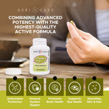 GeriCare Vitamina E: cápsulas libres de gluten y lactosa