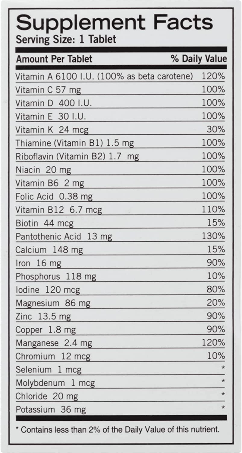 Geritol Complete: frasco mostrando dosis diaria para la vitalidad.