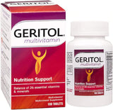 Geritol Complete: primer plano de tabletas para consumo diario.