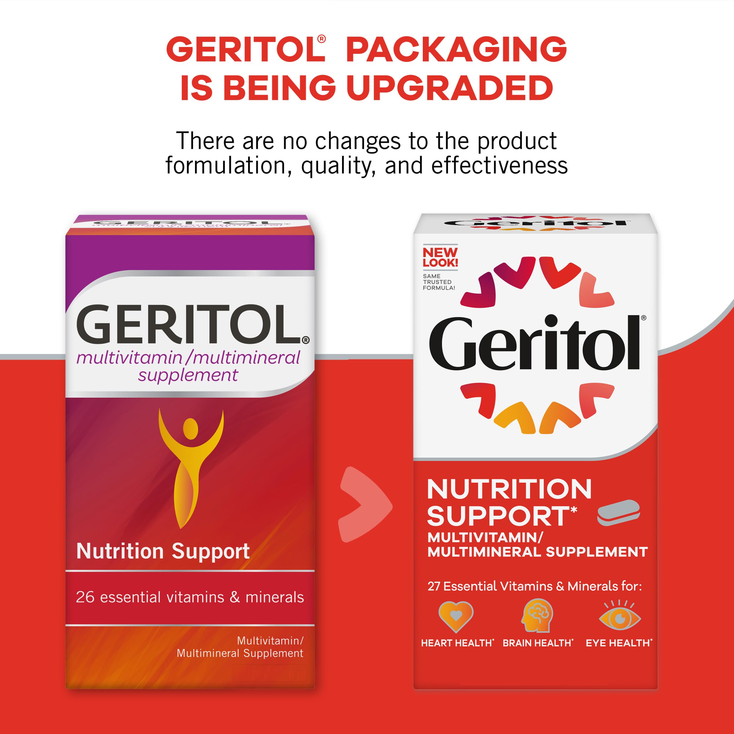 Geritol con hierro para transporte de oxígeno en el cuerpo.