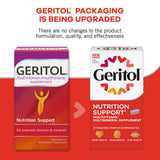 Geritol con hierro para transporte de oxígeno en el cuerpo.