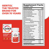 Geritol libre de gluten y no transgénico para dietas sensibles.