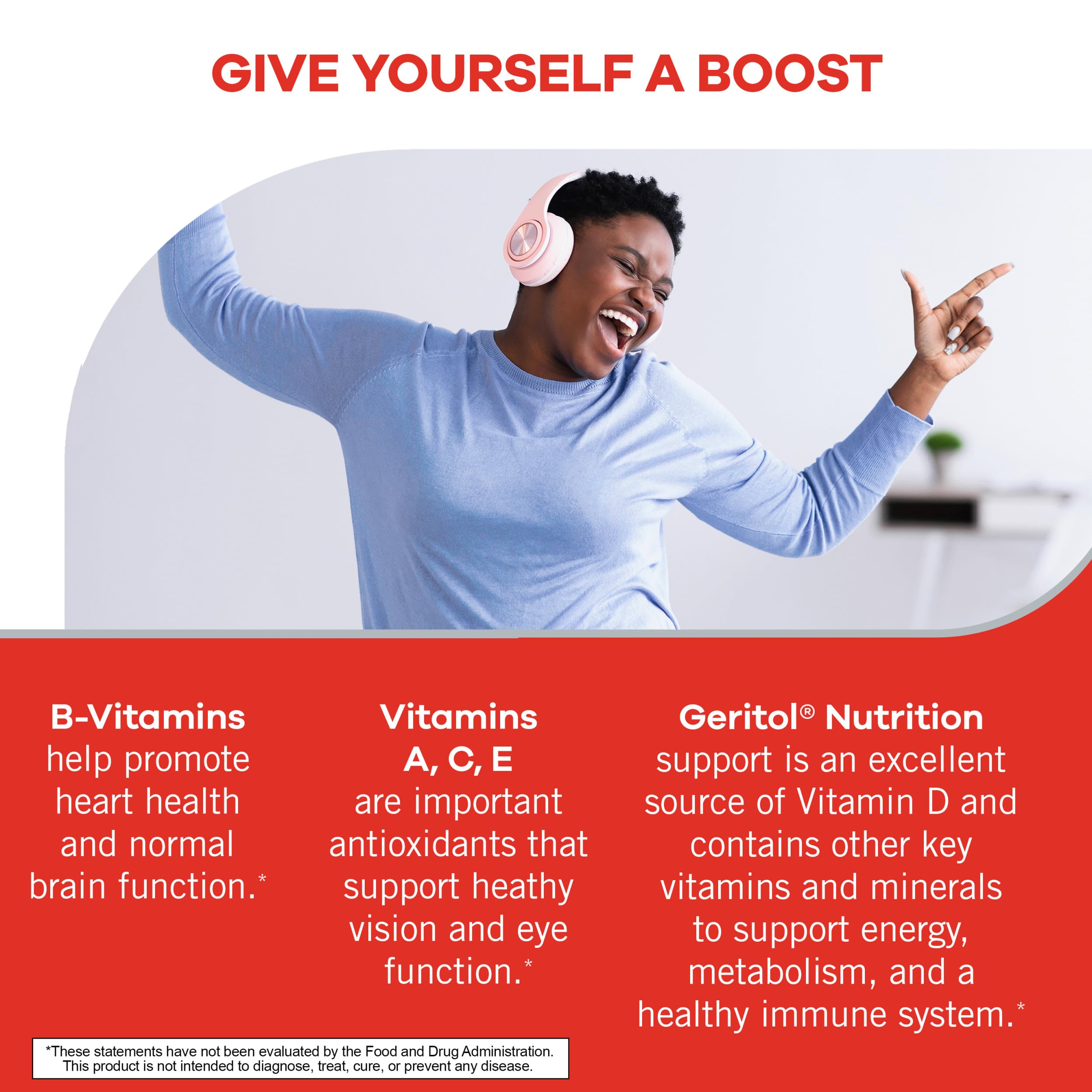 Geritol vitaminas antioxidantes para defensas naturales.