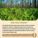 Gesundgeist Saw Palmetto bloquea la DHT para bienestar capilar potencial.