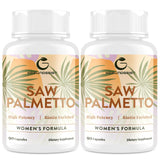 Gesundgeist Saw Palmetto para mujer, enfoque en cabello saludable y crecimiento potencial.