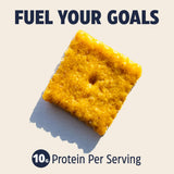 Fibra 10 g en Get Strong Foods cheddar crackers