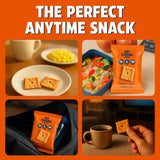 Post-entrenamiento con Get Strong Foods cheddar crackers, snack rápido