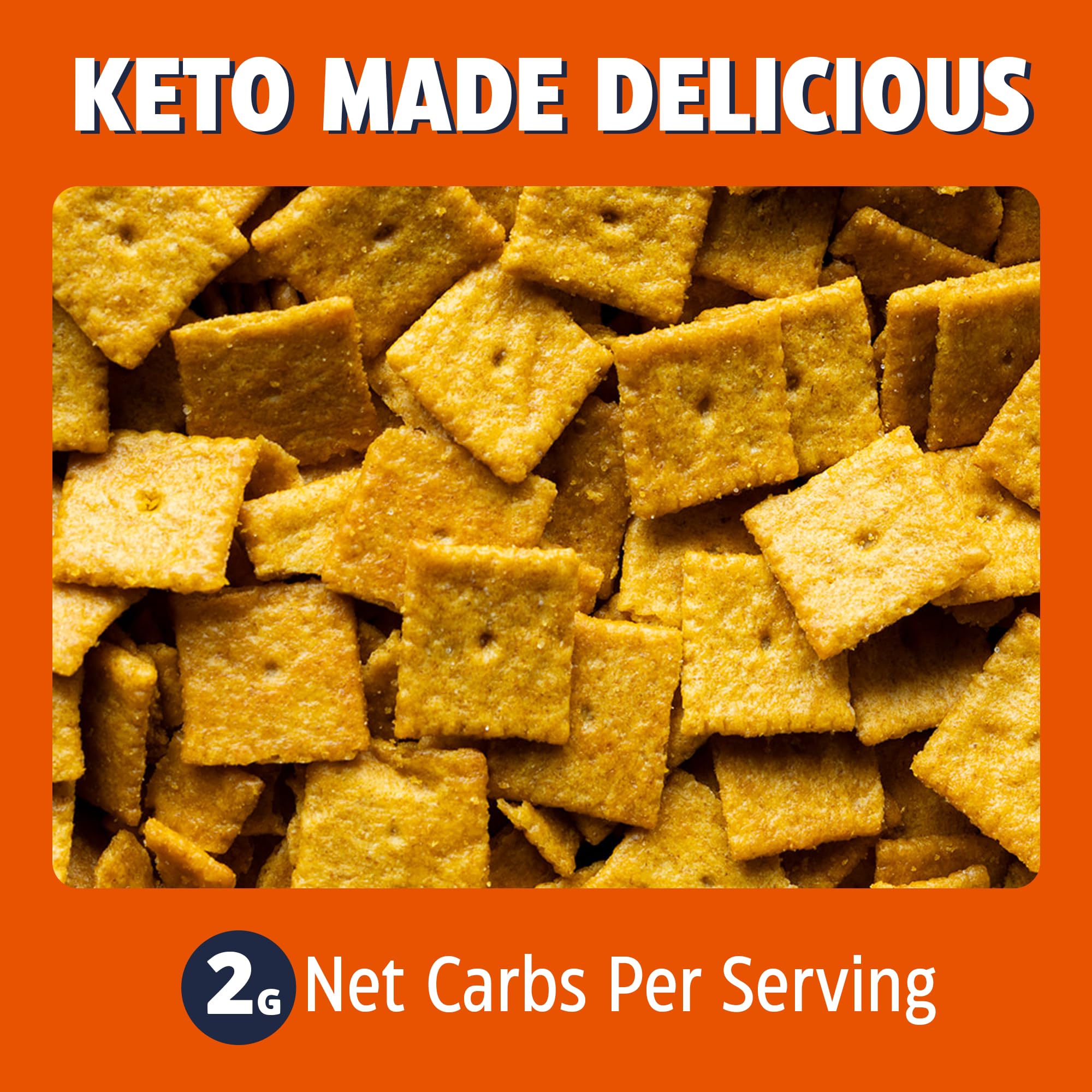Proteína 10 g en Get Strong Foods cheddar crackers