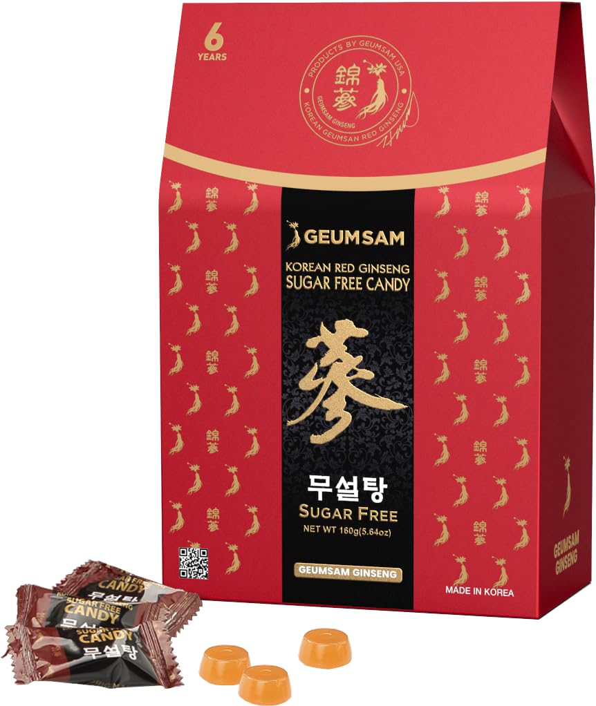 GEUMSAM caramelo de ginseng negro y rojo en empaque premium