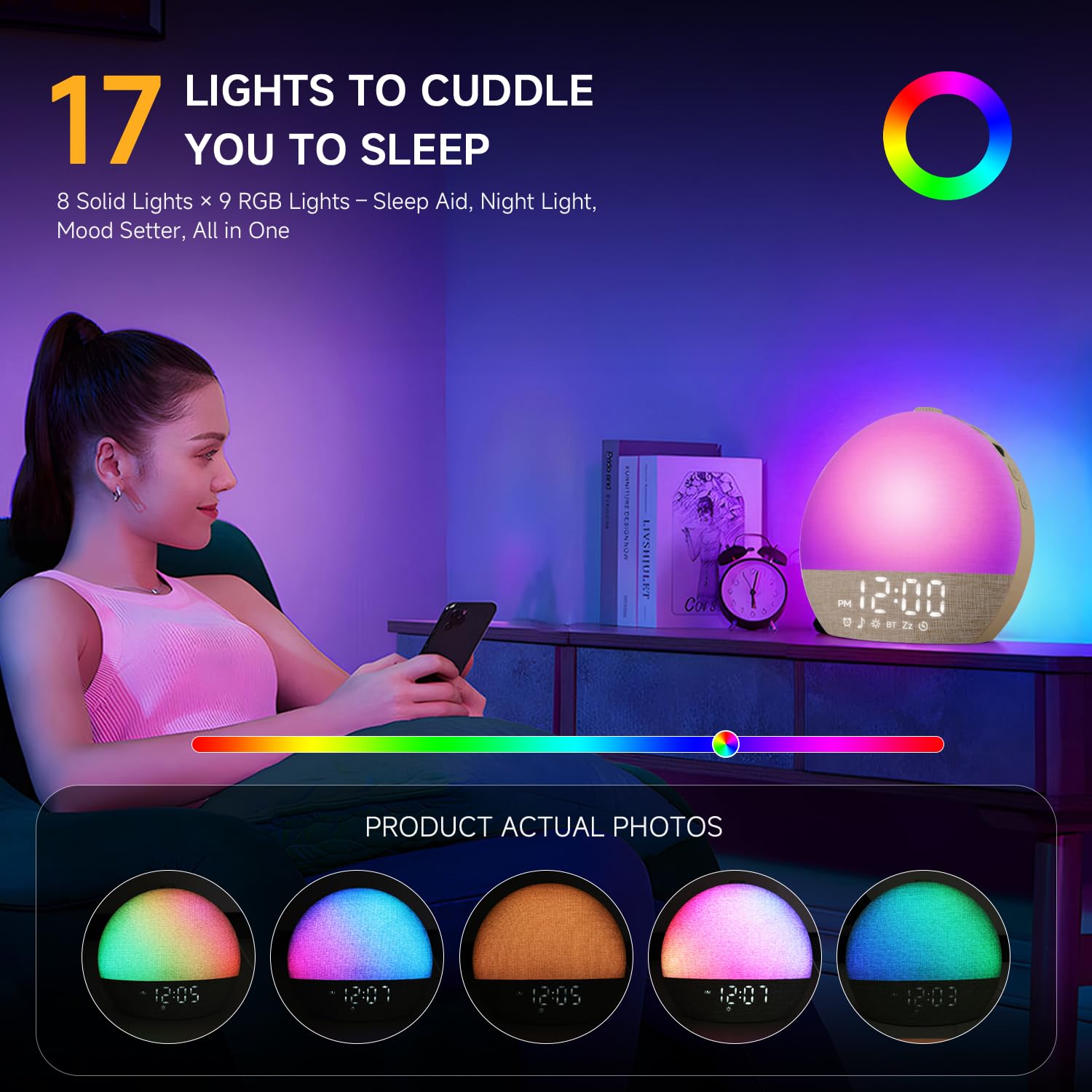 Geuuap diseño sin pantalla para un dormitorio sin distracciones