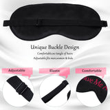 Conjunto de 4 mascarillas satin Geyoga para dormir en casa o viaje.
