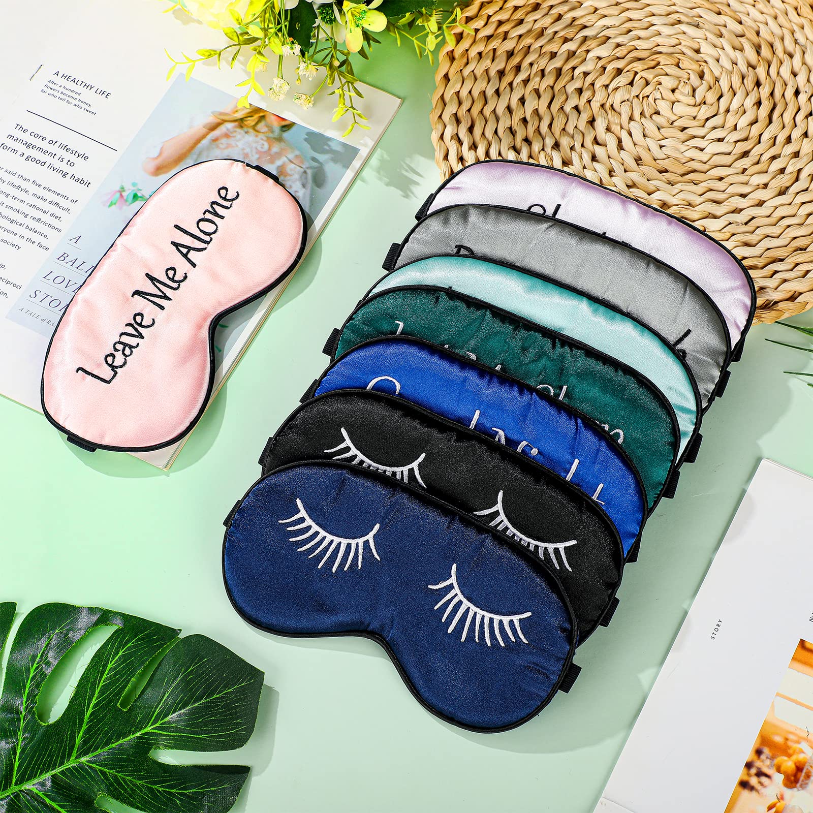 Geyoga máscara de seda para viaje, ideal para descansar ojos cansados