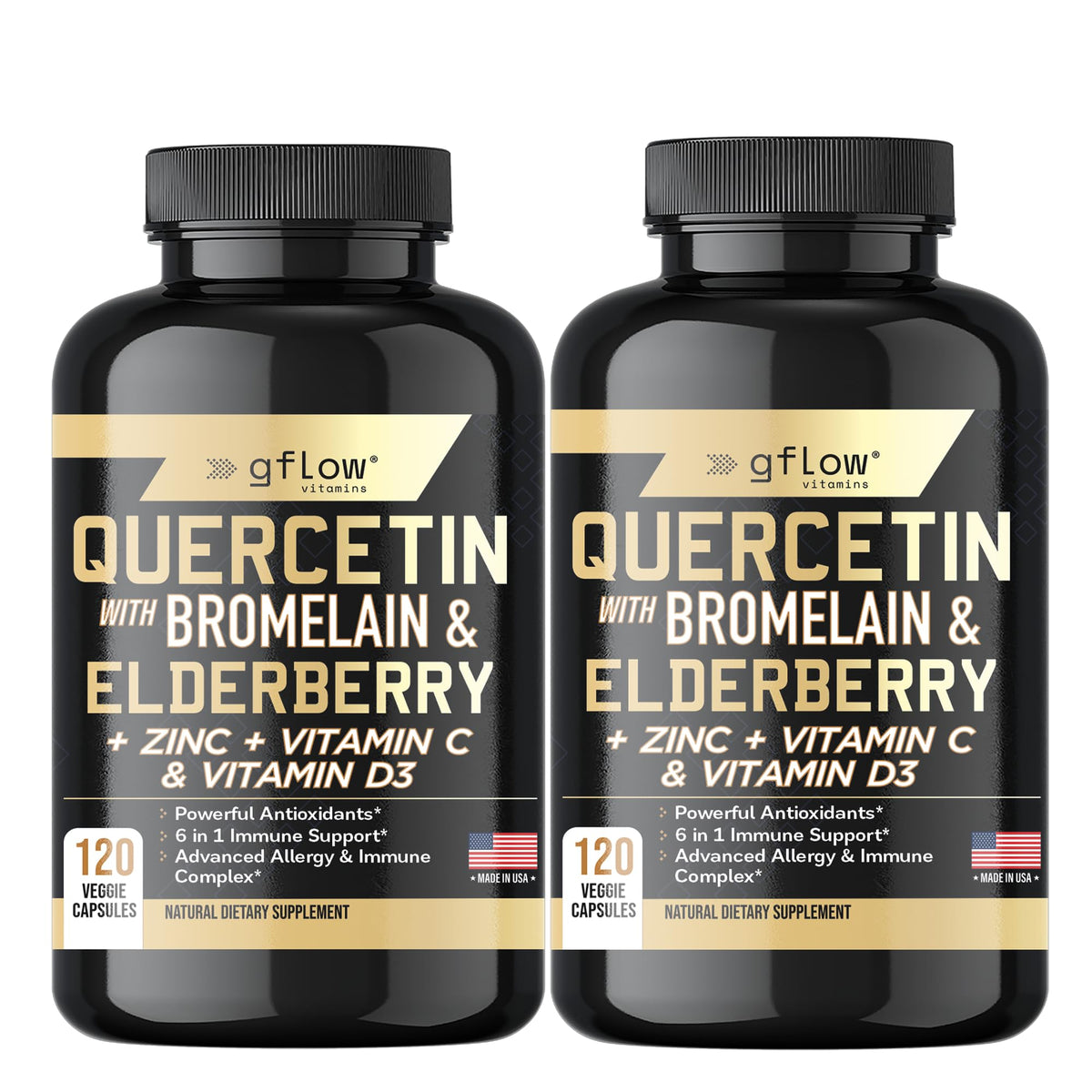 gflow vitamins quercetina-bromelina-zinc-capsulas con mayor absorcion para el sistema inmune