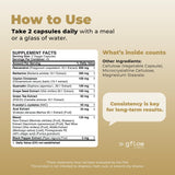 gflow vitamins antioxidant-blend-graphic: representación visual de antioxidantes clave