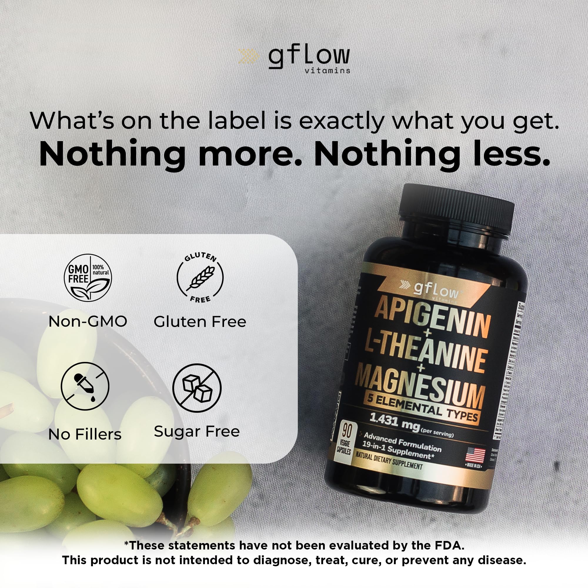 Gflow Vitamins Mezcla Relajante Frasco: relajación suave al alcance
