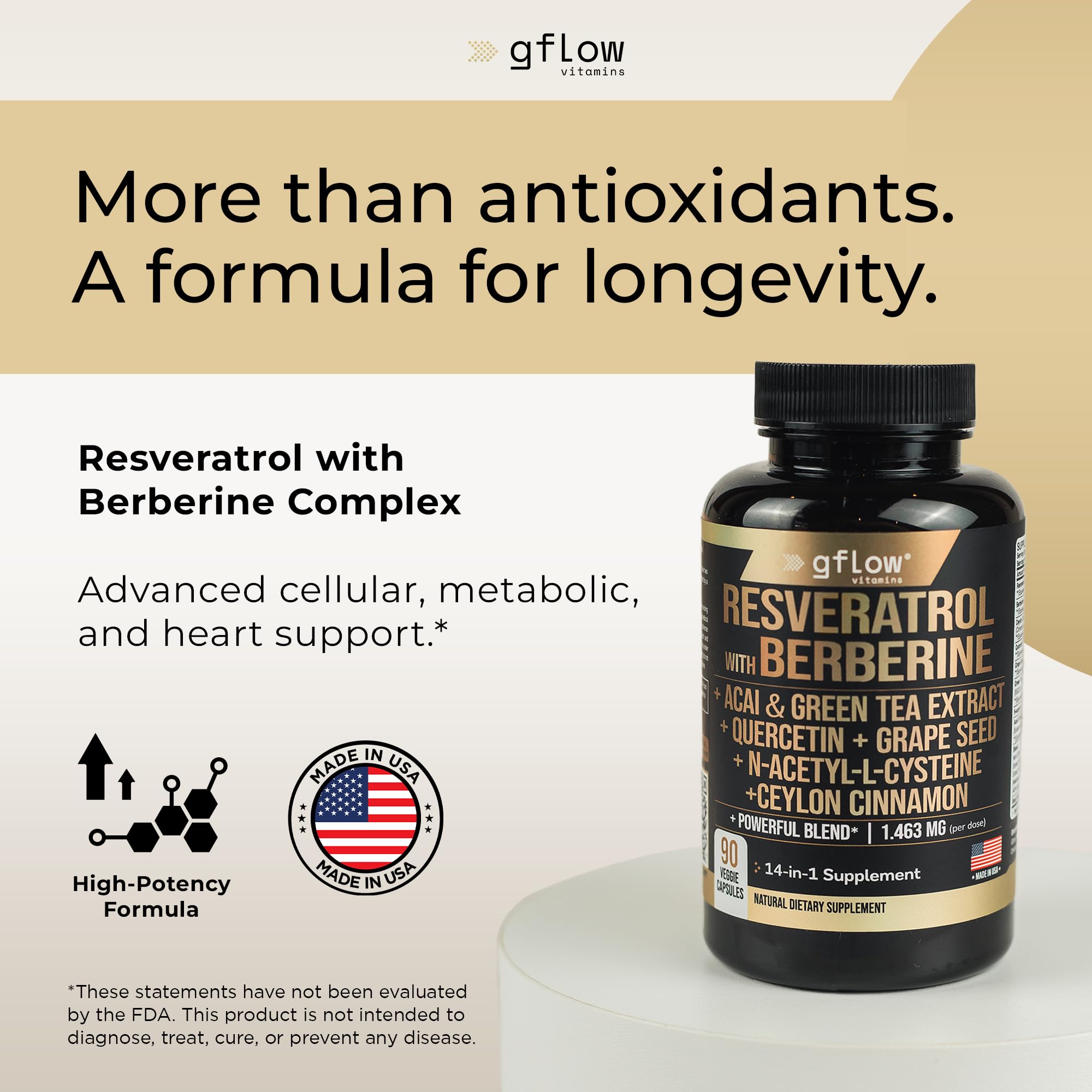gflow vitamins resveratrol-berberine-capsules-closeup: cápsulas detalladas para bienestar general